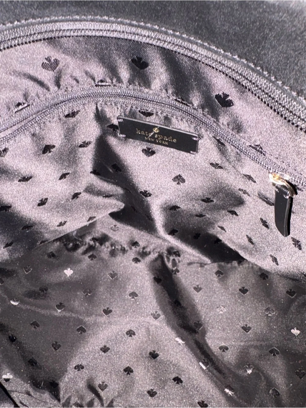 kate spade Black Leather Shoulder Tote